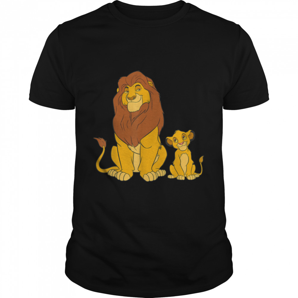 Disney The Lion King Young Simba and Mufasa T-Shirt T-Shirt B07MDHLQY7s