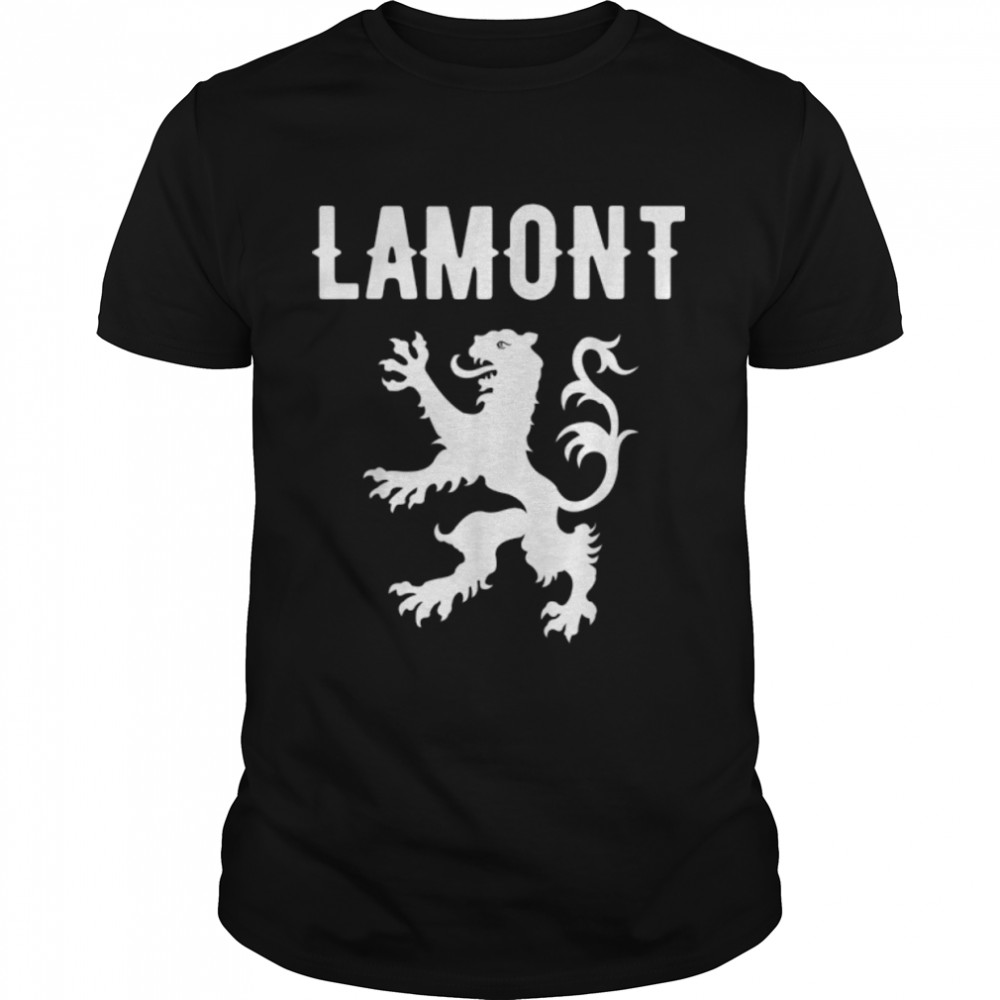 Lamont Clan Scottish Family Name Scotland Heraldry T-Shirt B0B4V4D9M2s