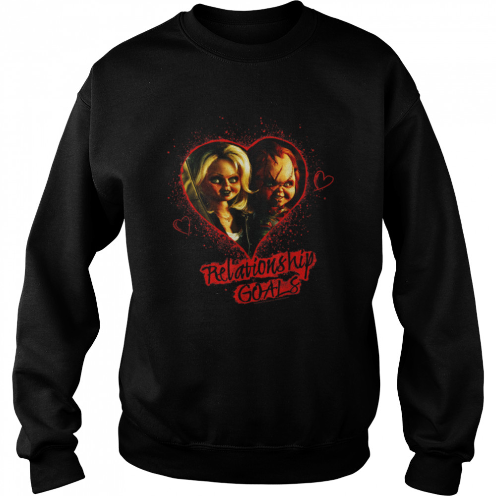 Child's Play Chucky And Tiffany Relationship Goals T- B07X27SXJP Unisex Sweatshirt