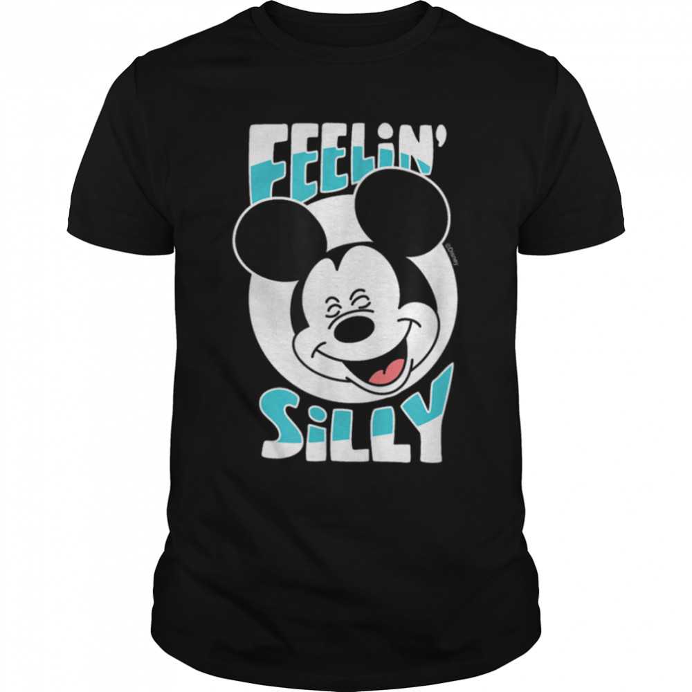 Disney - Mickey Feelin Silly T- B09YC9PRJB Classic Men's T-shirt