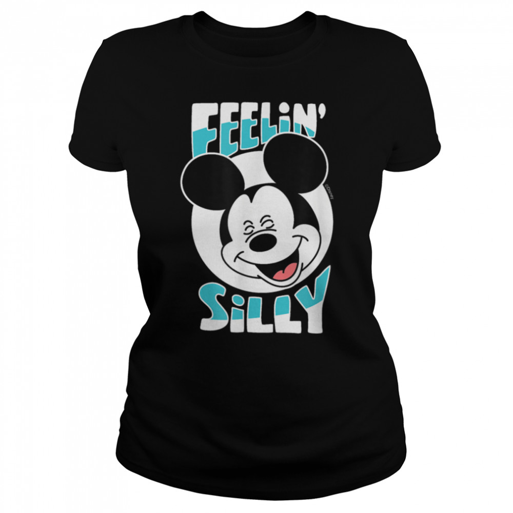 Disney - Mickey Feelin Silly T- B09YC9PRJB Classic Women's T-shirt