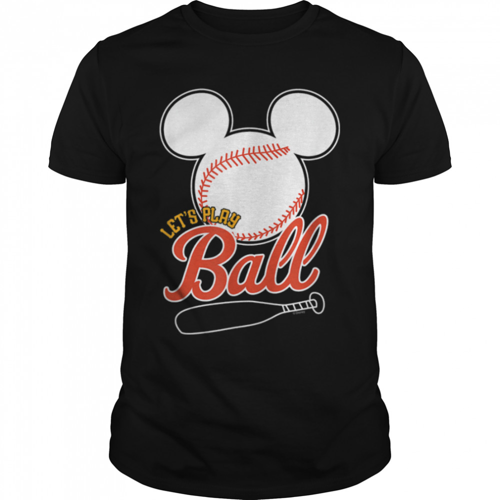 Disney - Mickey Lets Play Ball Baseball T- B09XJN59YW Classic Men's T-shirt