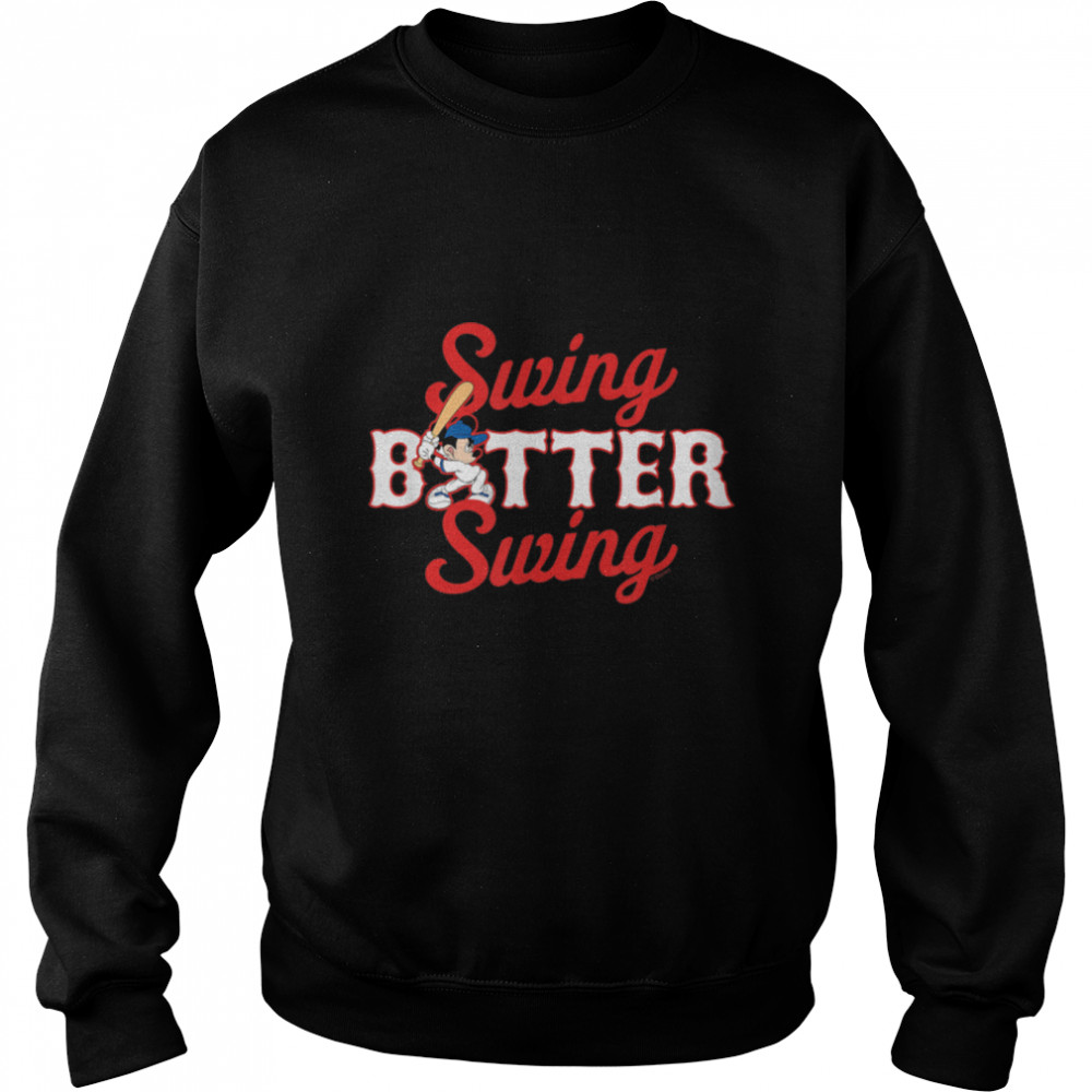 Disney - Mickey Swing Batter Swing Baseball T- B09XJPPK7Z Unisex Sweatshirt
