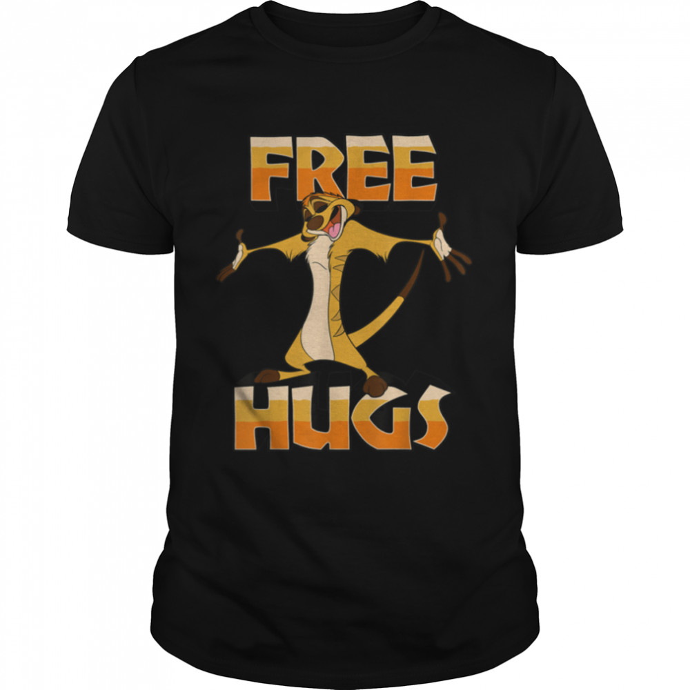 Disneys Lions Kings Timons Frees Hugss Graphics T-Shirts B07PJKSZ4Ys