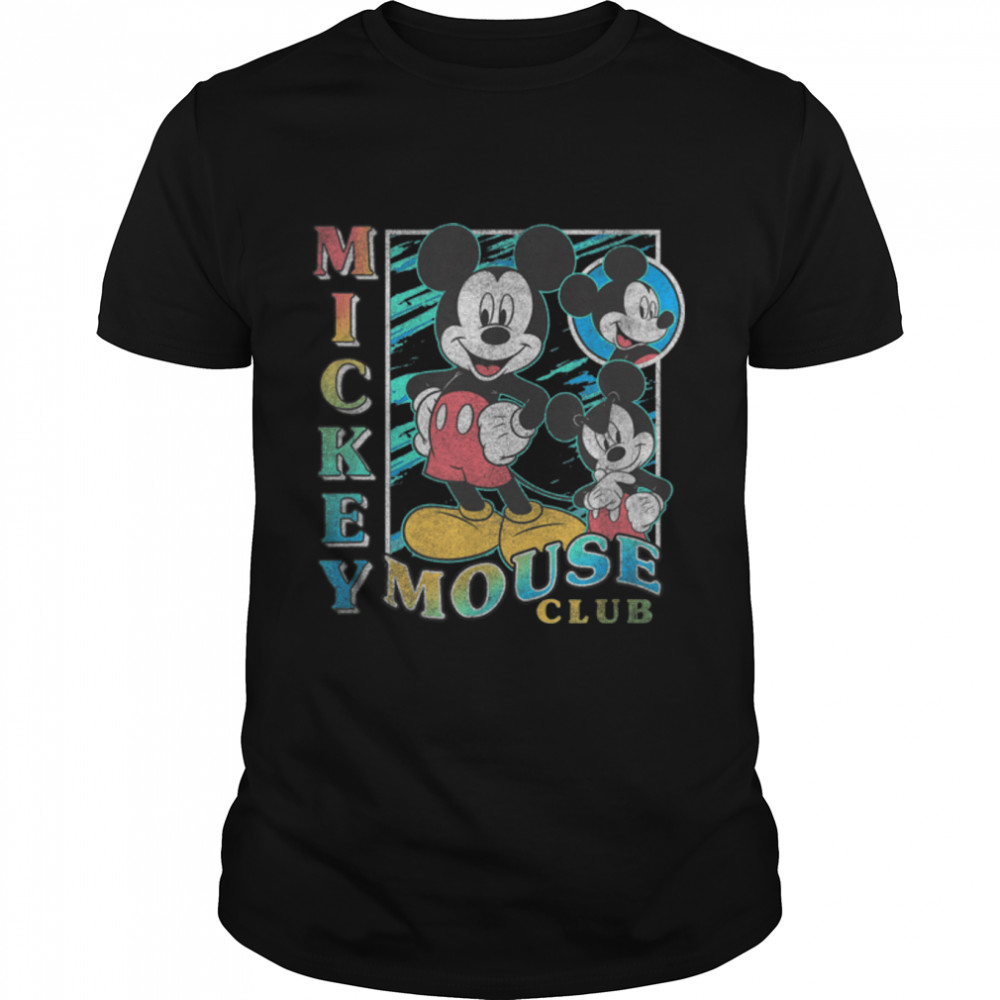 Disney Mickey Classic Mickey Mouse Club Poster T- B09S1CN6N5 Classic Men's T-shirt