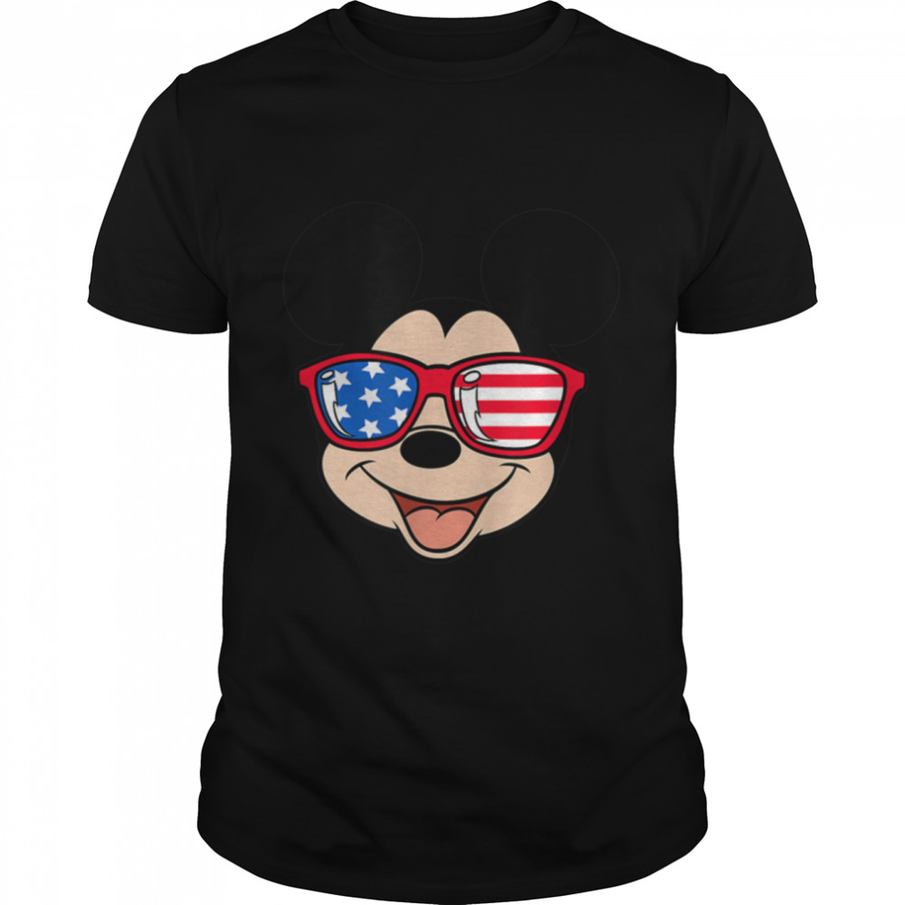 Disney Mickey Mouse Americana Sunglasses T-Shirt B07R7DXW18s