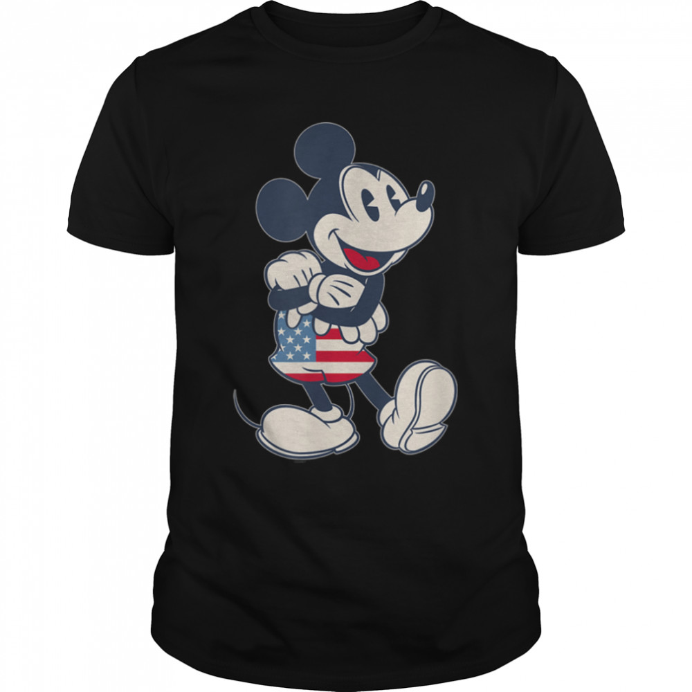 Disney Mickey Mouse Vintage Americana T-Shirt B09XZXVJW7s