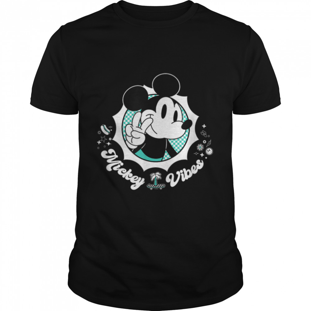 Disney Mickey Vibes Retro Cool T-Shirt B0B126123Ys