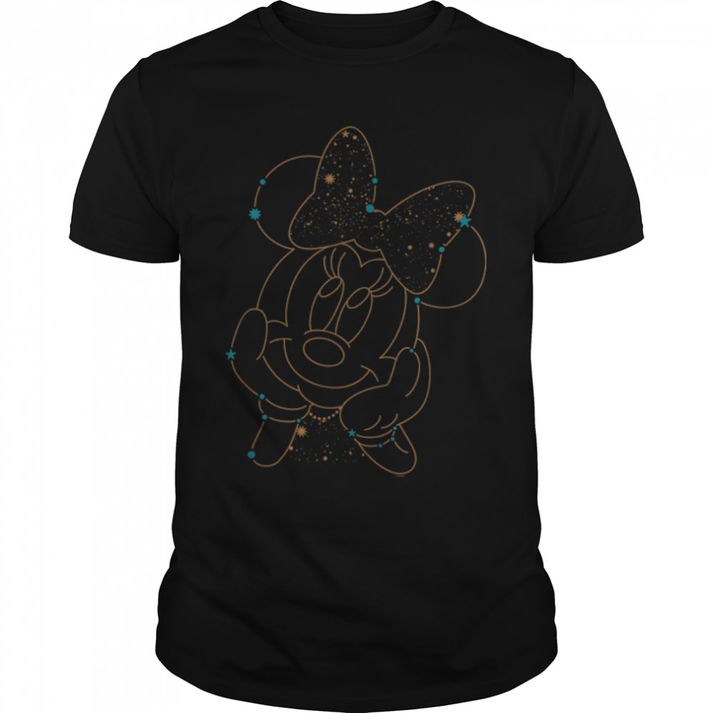 Disney Minnie Mouse Face Constellation T-Shirt B09V9VYMXHs