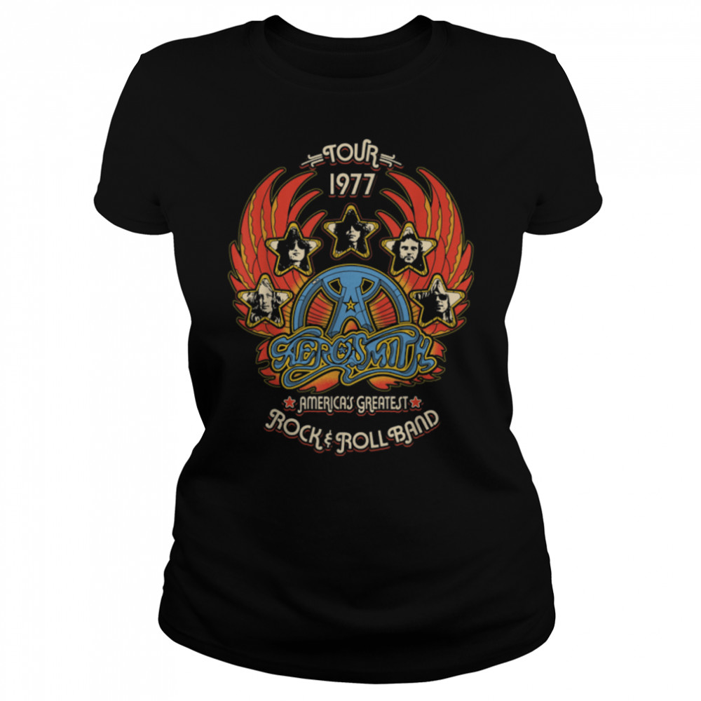 Aerosmith - Rock n Roll Band T- B07PHWSVRL Classic Women's T-shirt