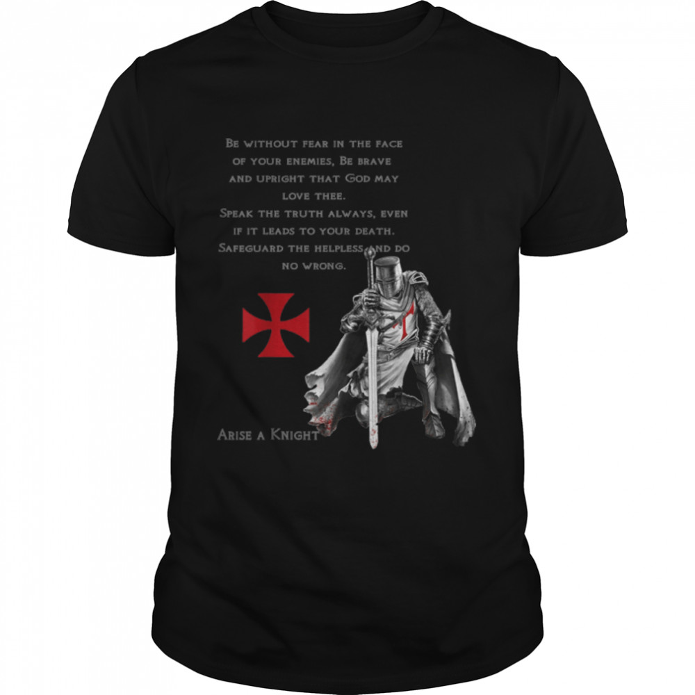Knights Templar Christian Religious Oath Tshirt B07PCVVT5F Classic Men's T-shirt