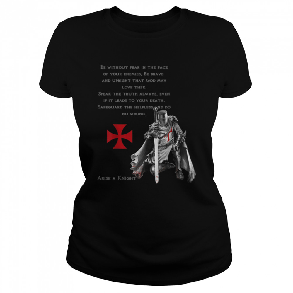 Knights Templar Christian Religious Oath Tshirt B07PCVVT5F Classic Women's T-shirt