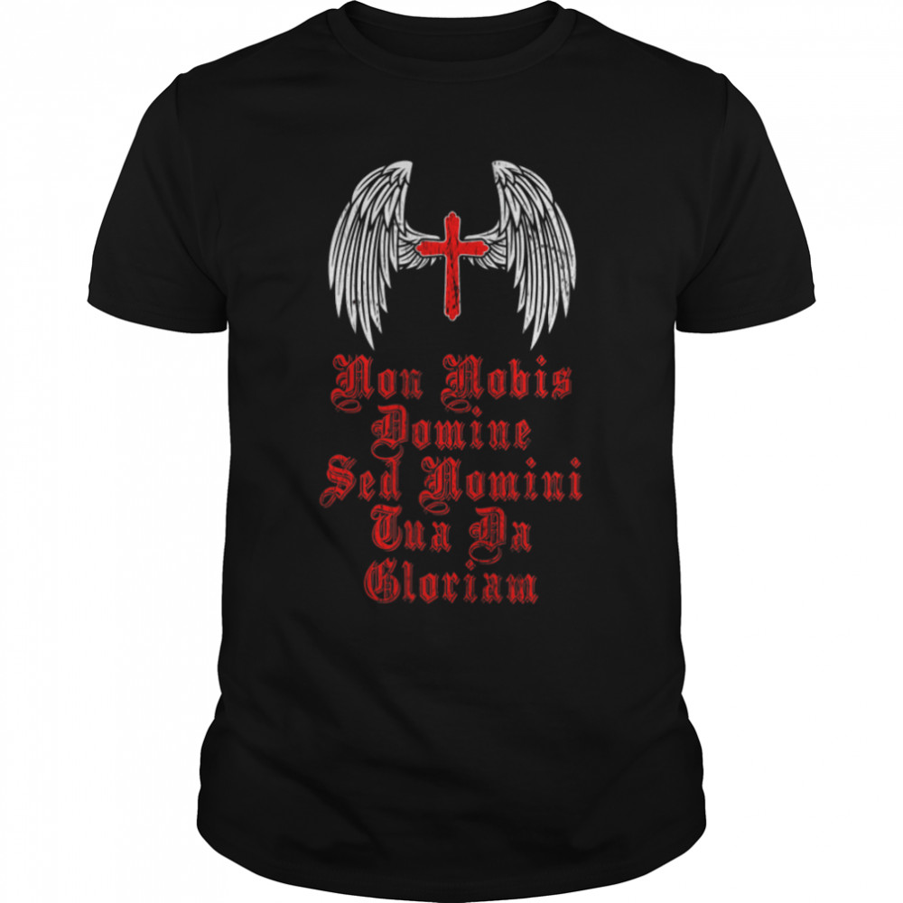 Knights Templar Moral Code. 2 Sided Design. Holy Cross Wings T- B08R8VGJX7 Classic Men's T-shirt