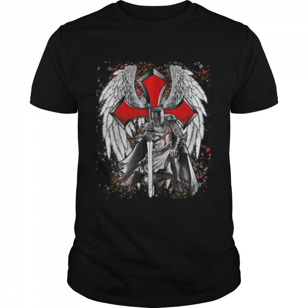 Knights Templar Tshirt Oath For God  - Christian T- B09VDRDH1K Classic Men's T-shirt