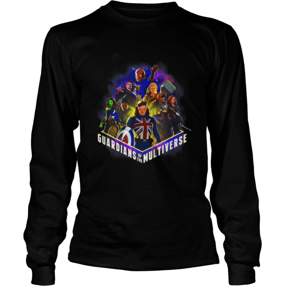 Marvel What If Group Shot Guardians Of The Multiverse Poster T- B09JQRNLJ3 Long Sleeved T-shirt
