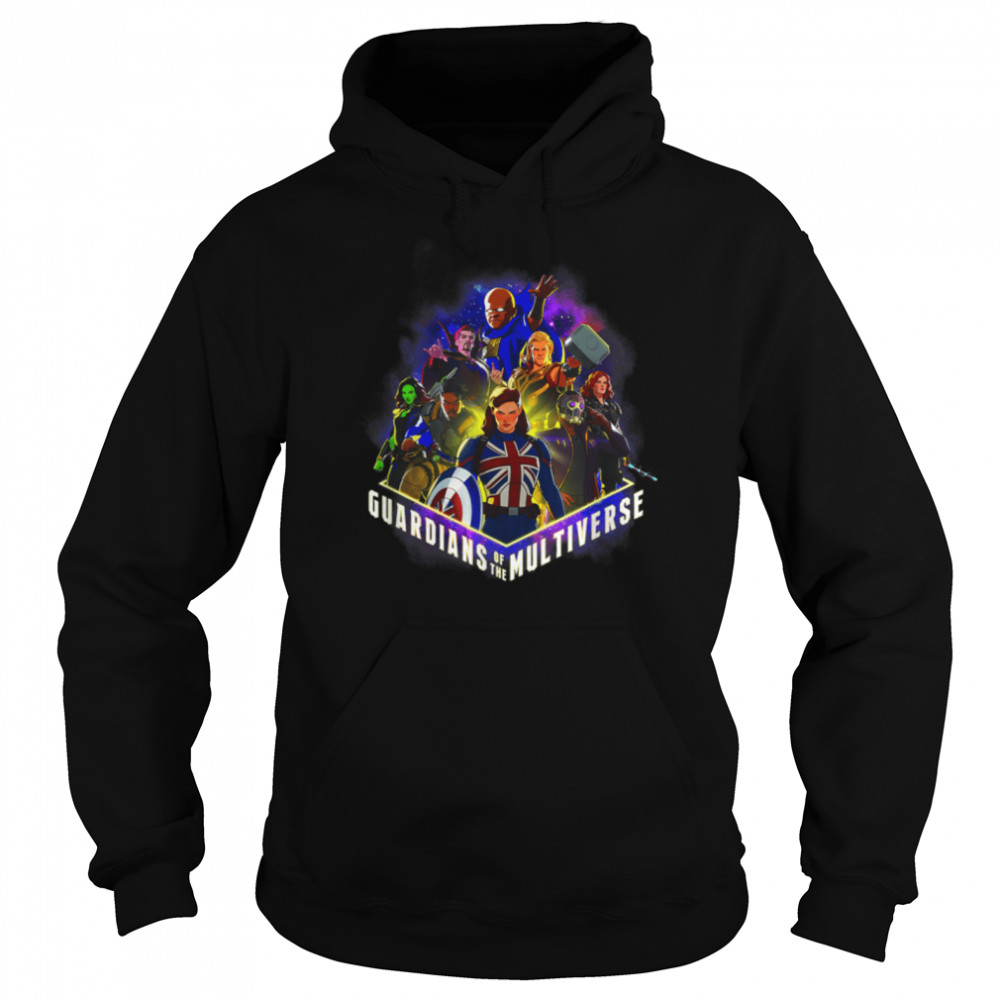 Marvel What If Group Shot Guardians Of The Multiverse Poster T- B09JQRNLJ3 Unisex Hoodie