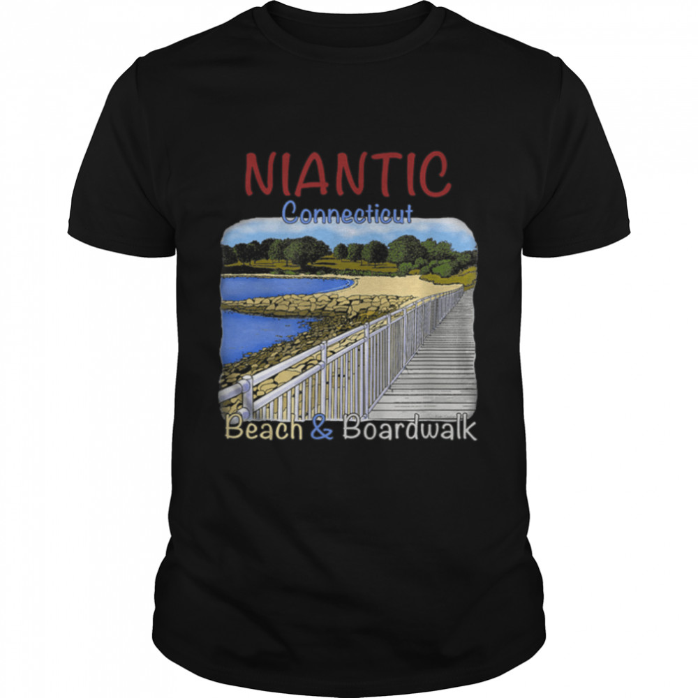 Niantic Boardwalk Souvenirs T-Shirt B0B1BBB3WVs