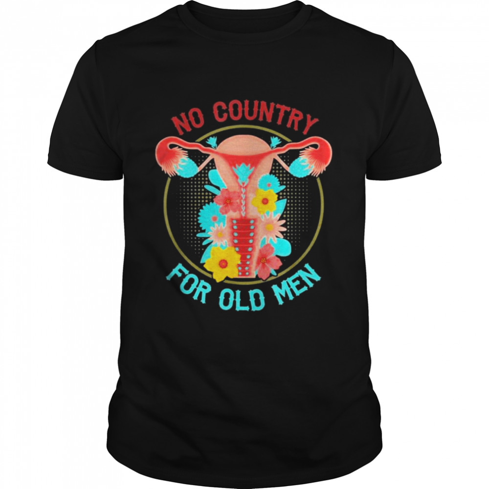 No Country For Old Men Floral Vagina Uterus  Classic Men's T-shirt