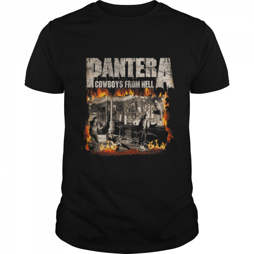 Pantera Official Cowboys From Hell Cover Fire T-Shirt B07TLG63VB
