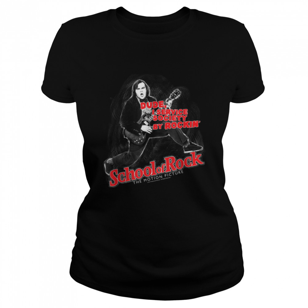 School of Rock Rockin T- B09SBQ59VT Classic Women's T-shirt