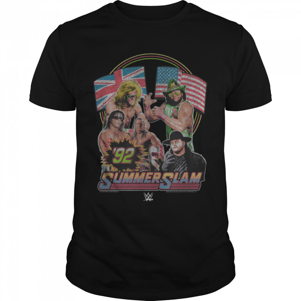 WWE Vintage Summer Slam Poster T-Shirt B0B4XVV2H1