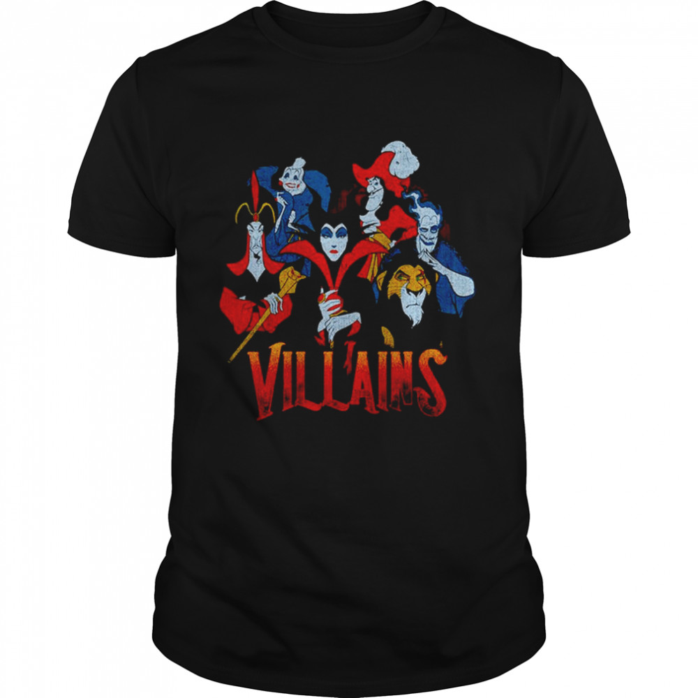 Disney Evil Vintage Character Collage shirt Classic Men's T-shirt