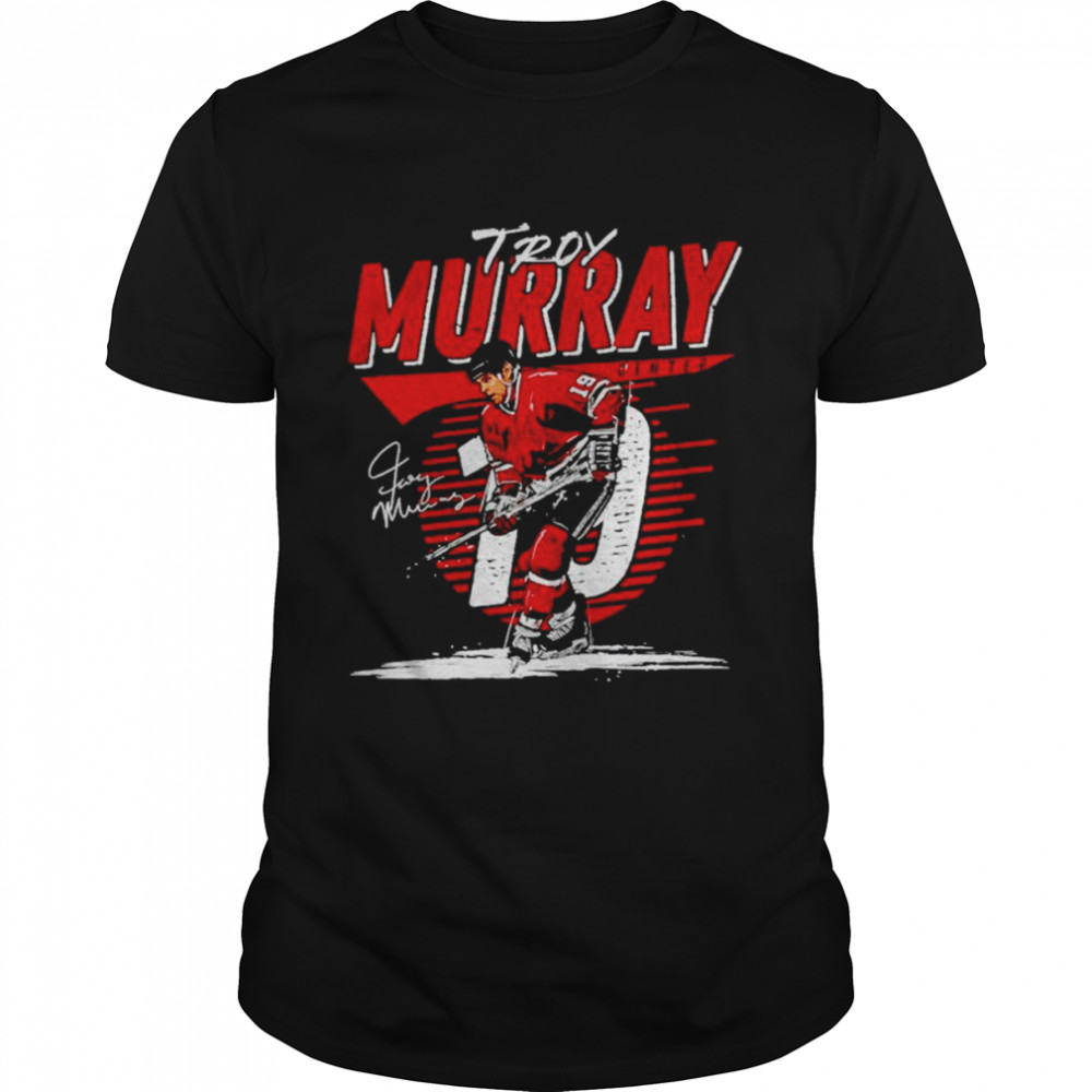 Troy Murray Chicago Blackhawks Comet signature shirts