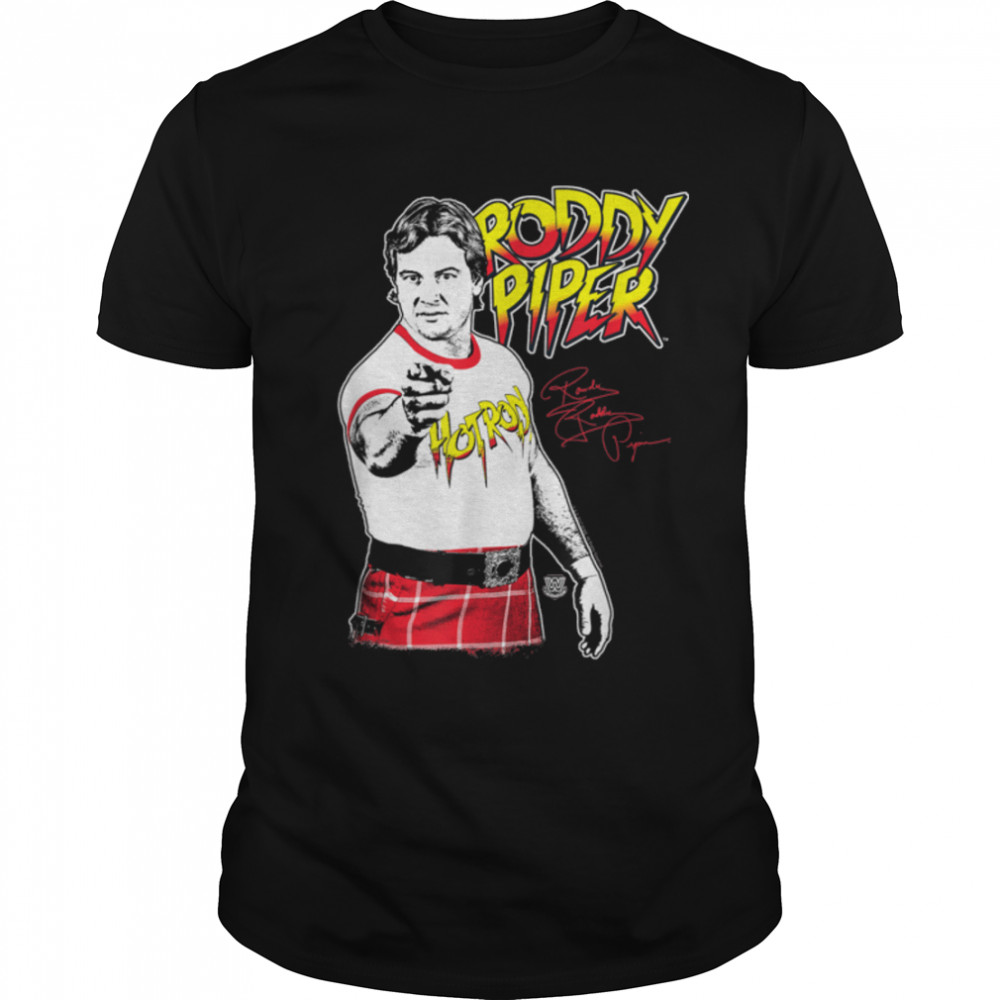 WWE Roddy Piper 3 Color Retro T-Shirt B07PQM7FDYs