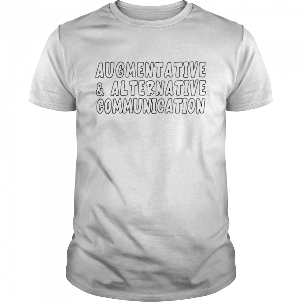 Augmentative alternative communication shirts