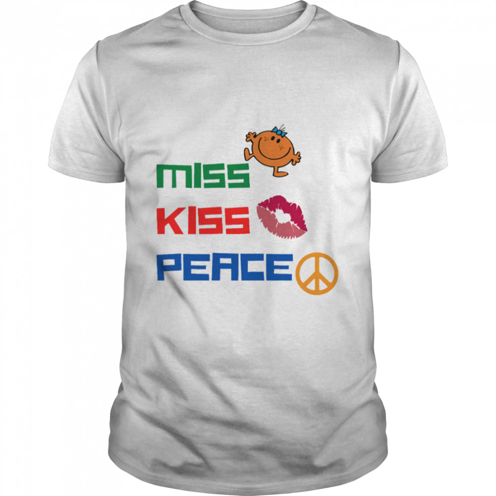 Miss Miss Peace Happy International Kissing Day Classic T-Shirts