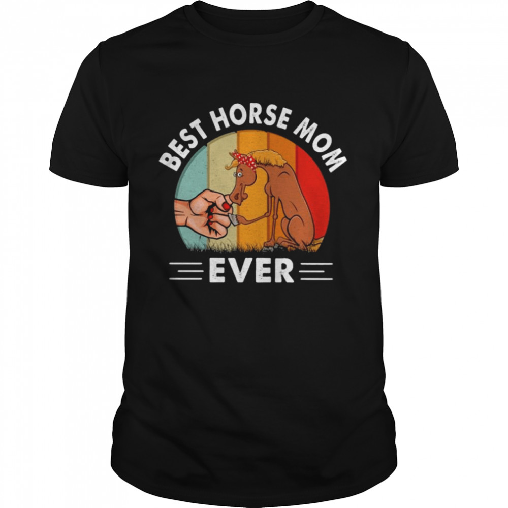 Best Horse Mom ever retro vintage shirt Classic Men's T-shirt
