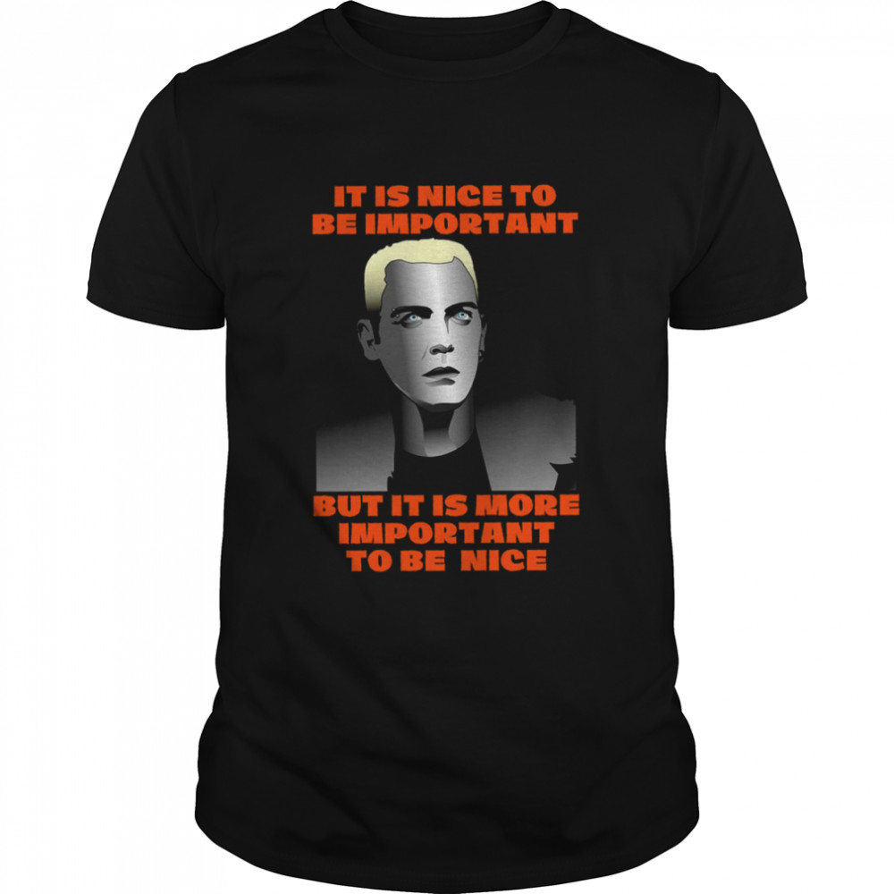 It Is Nice To Be Important But It Is More Important To Be Nice Scooter Techno shirt Classic Men's T-shirt