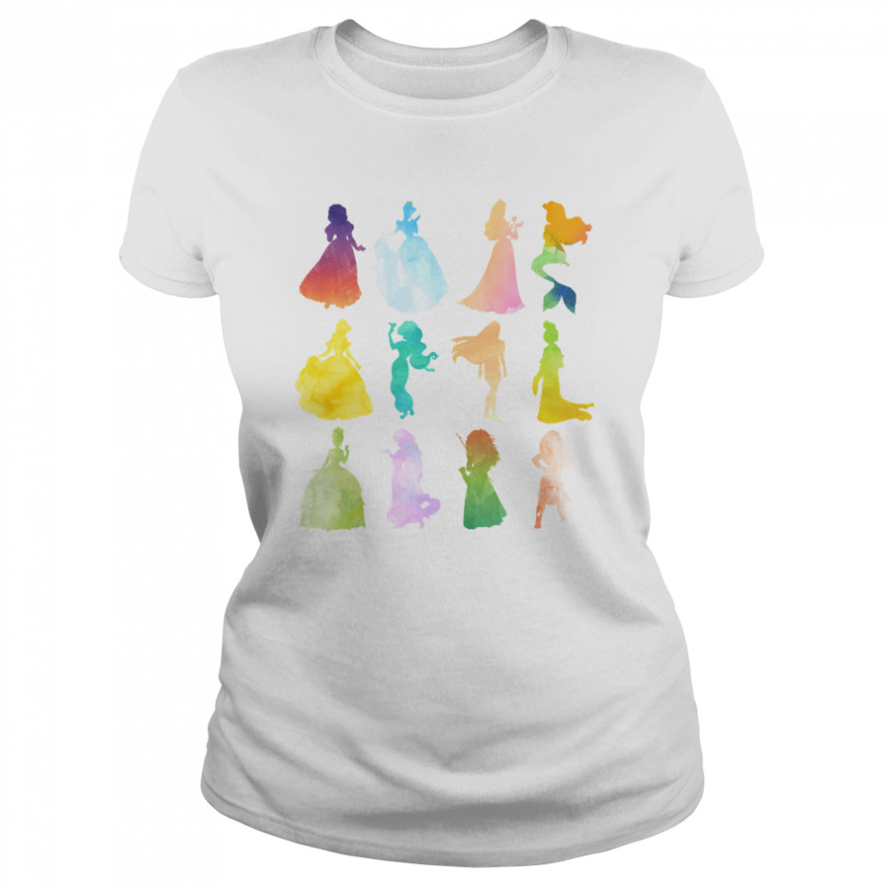 Princesses Watercolor Silhouette Classic T- Classic Women's T-shirt