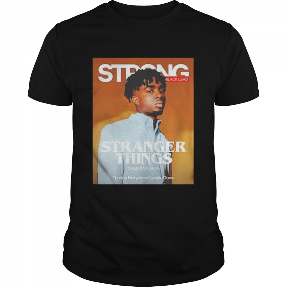 Stranger Things Caleb Mclaughlin Turning Hollywood Upside Down Shirts