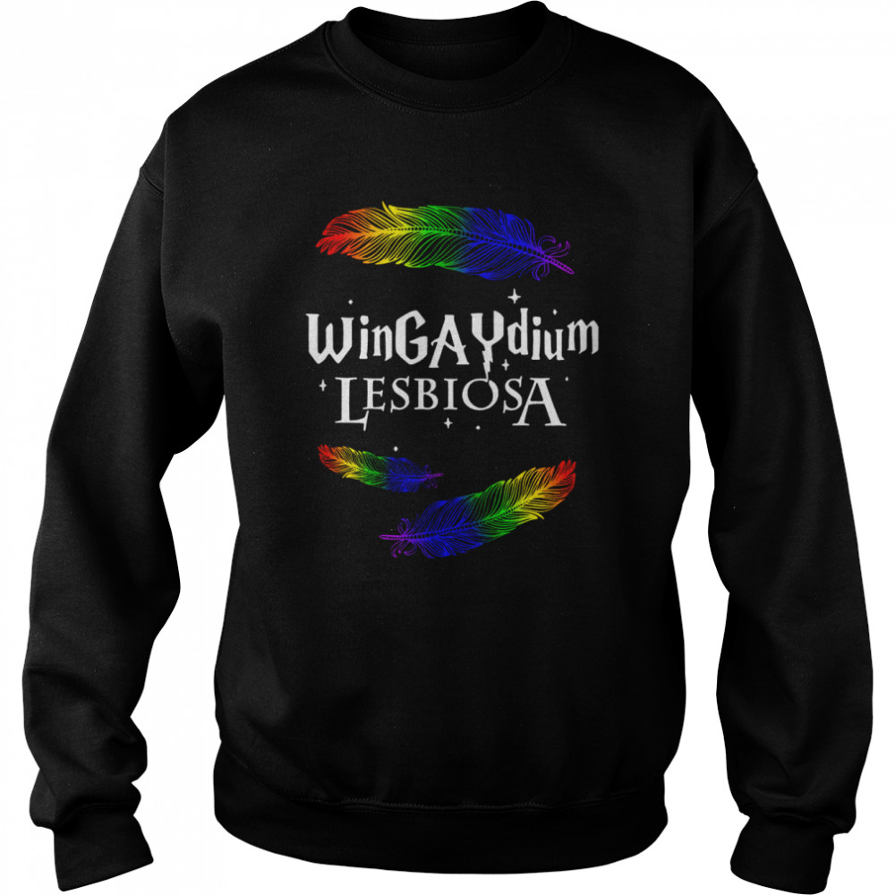 LGBT wingaydium lesbiosa shirt Unisex Sweatshirt