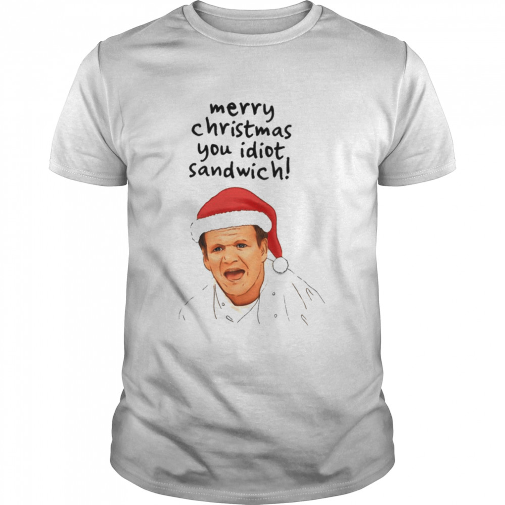 Idiot Sandwich Christmas Design Gordon Ramsay Illustration shirt Classic Men's T-shirt