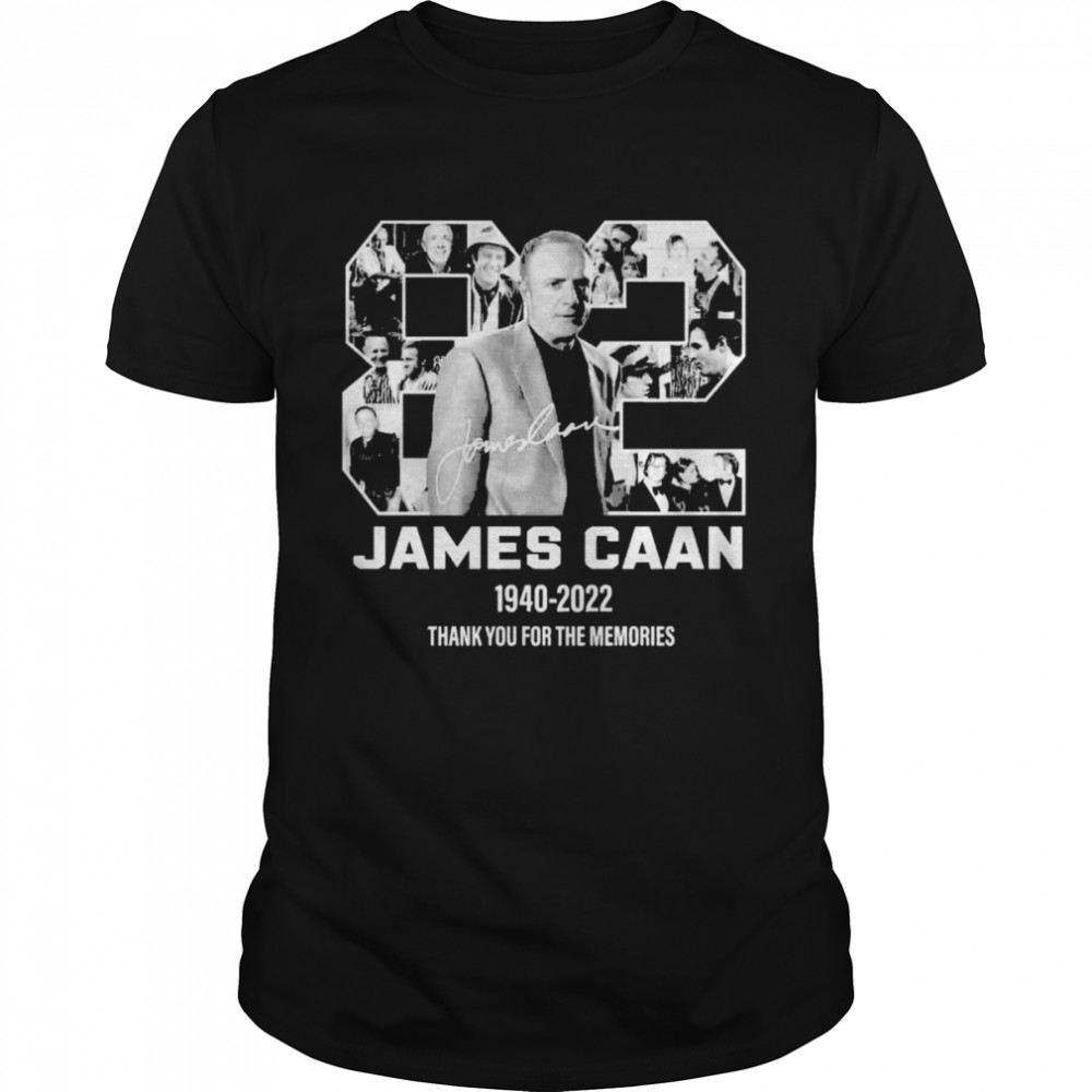 James Caan Actor 82th Anniversary 1940-2022 Signature Thank You  Classic Men's T-shirt
