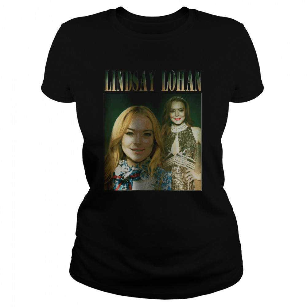 Lindsay Lohan90’s Vintage Art shirt Classic Women's T-shirt