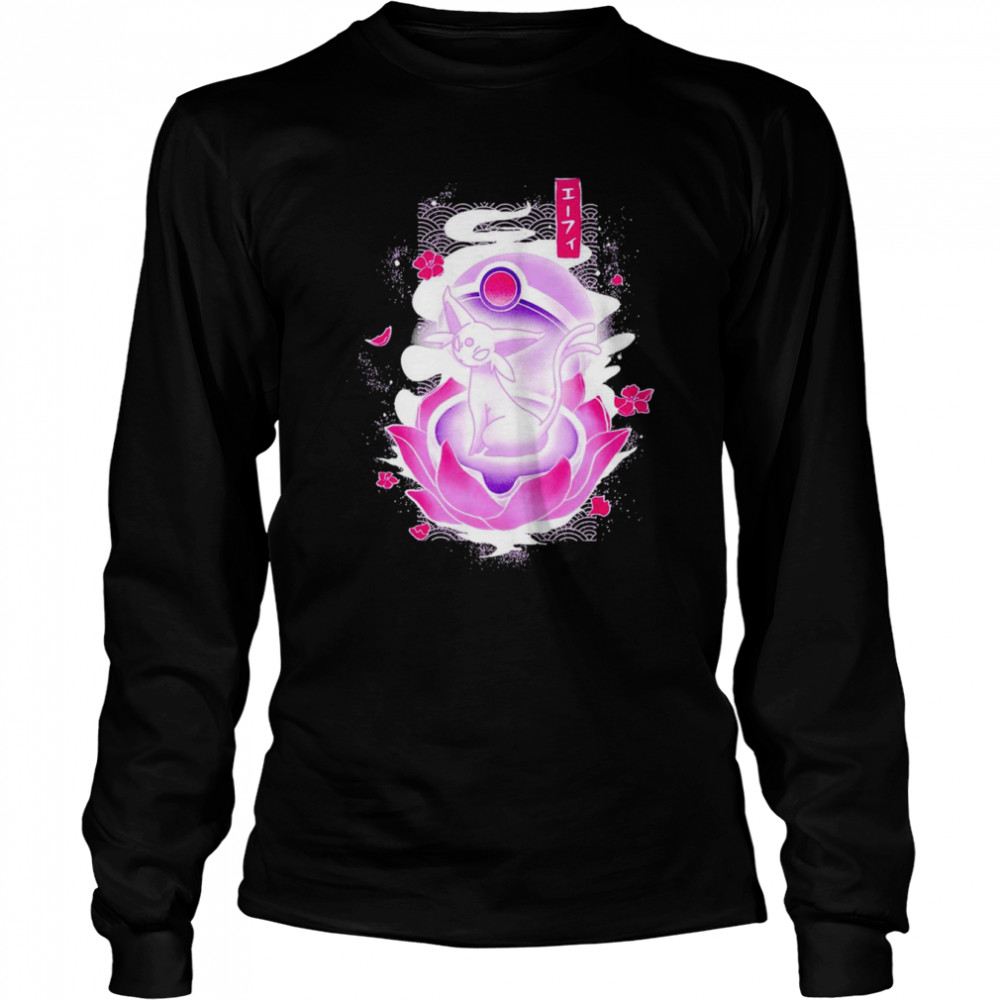 Pokemon Espeon Japanese style T-shirt Long Sleeved T-shirt