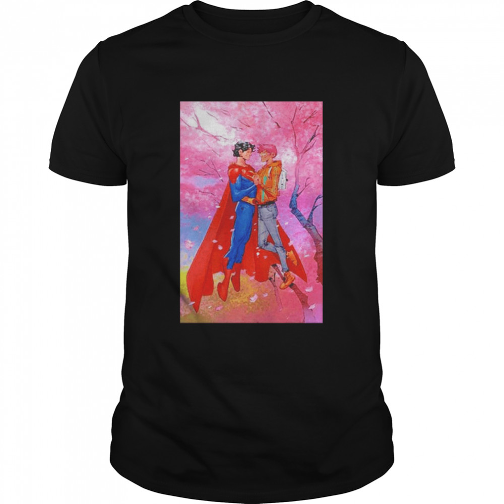Superman Jon Kent Cherry Blossoms shirt