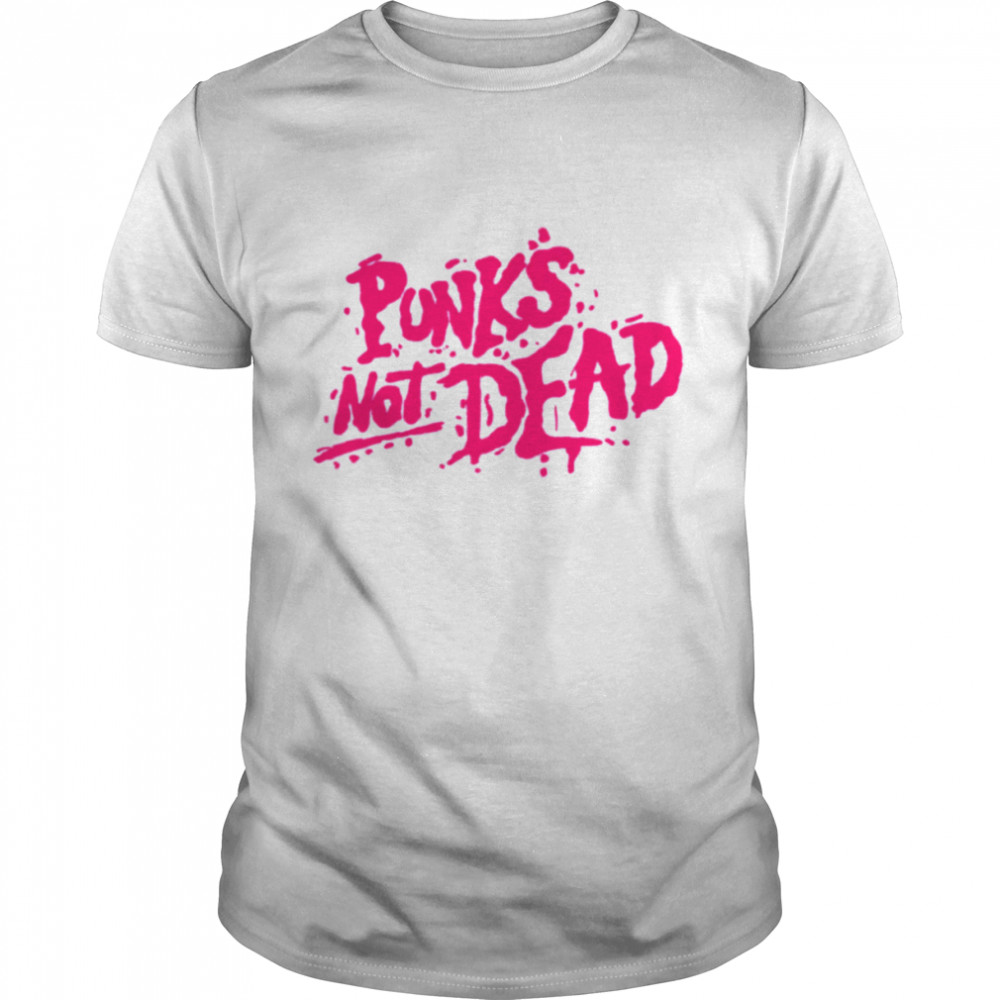 The Pink Text Design Not Dead Punk Is Not Dead shirt Classic Men's T-shirt