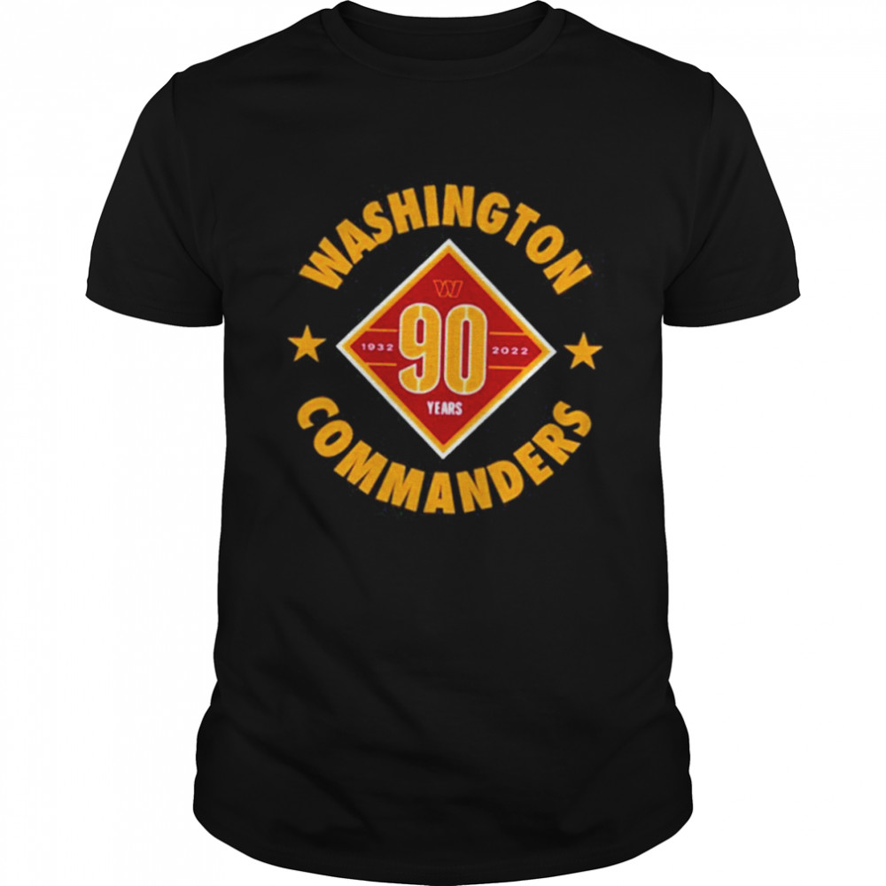 Washington Commanders 90th Anniversary T-shirt