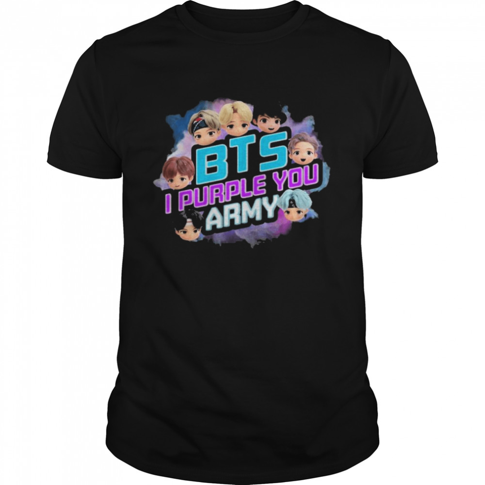 BTS Army Chibi I purple You shirt