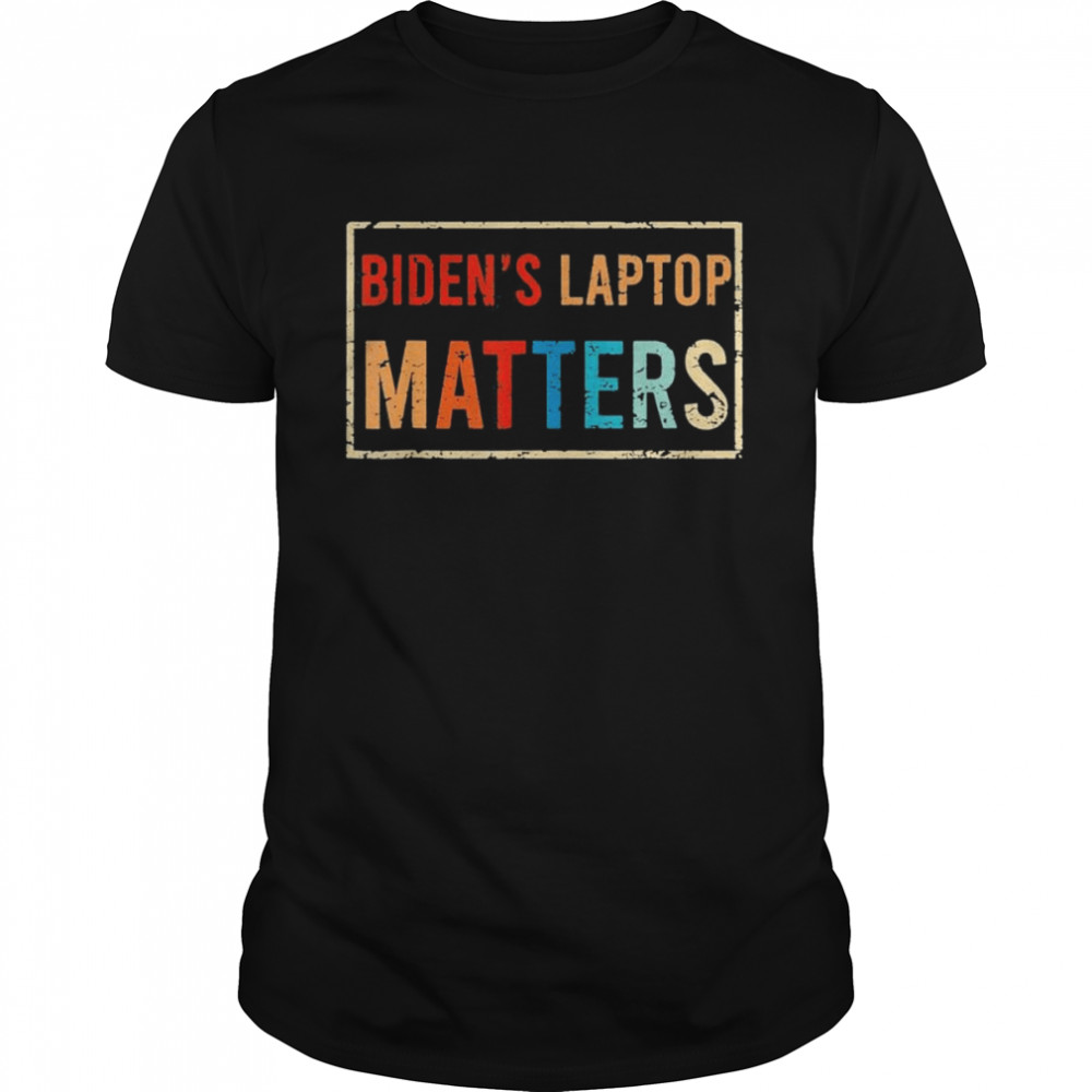 Biden’s Laptop Matters Anti Democrat Pro Trump 2024 T- Classic Men's T-shirt
