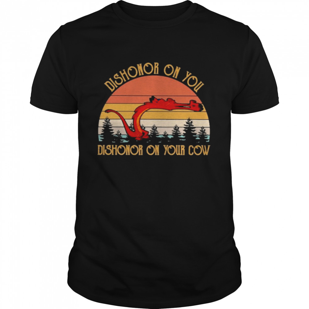 Dishonor on You dishonor on your cow 2022 vintage shirt