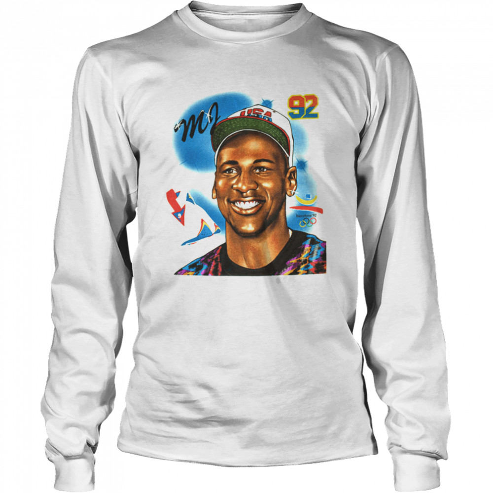 Jayson Tatum Mj Barcelona 92 Michael Jordan For Fan shirt Long Sleeved T-shirt