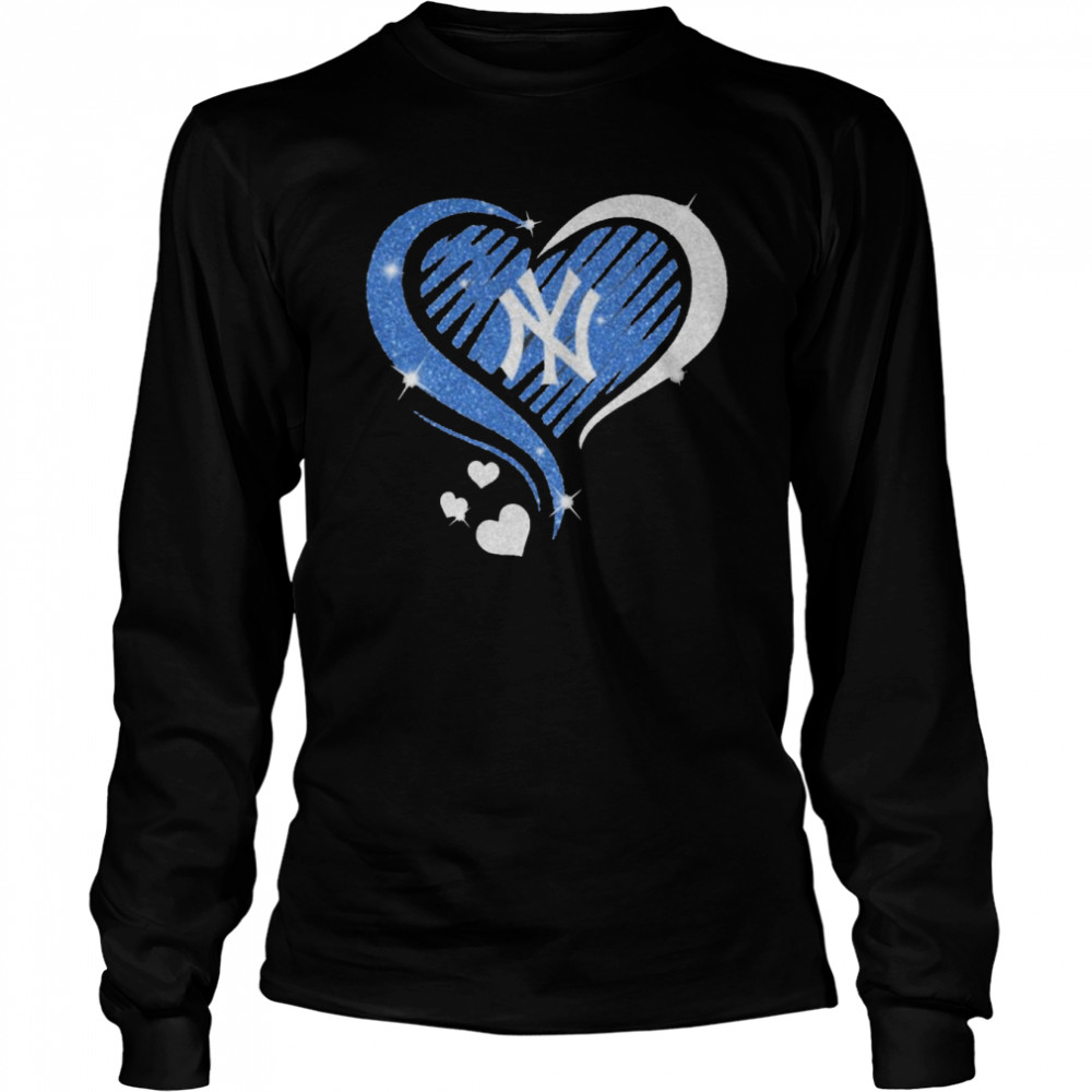 New York Yankees Heart Diamond 2022 Long Sleeved T-shirt