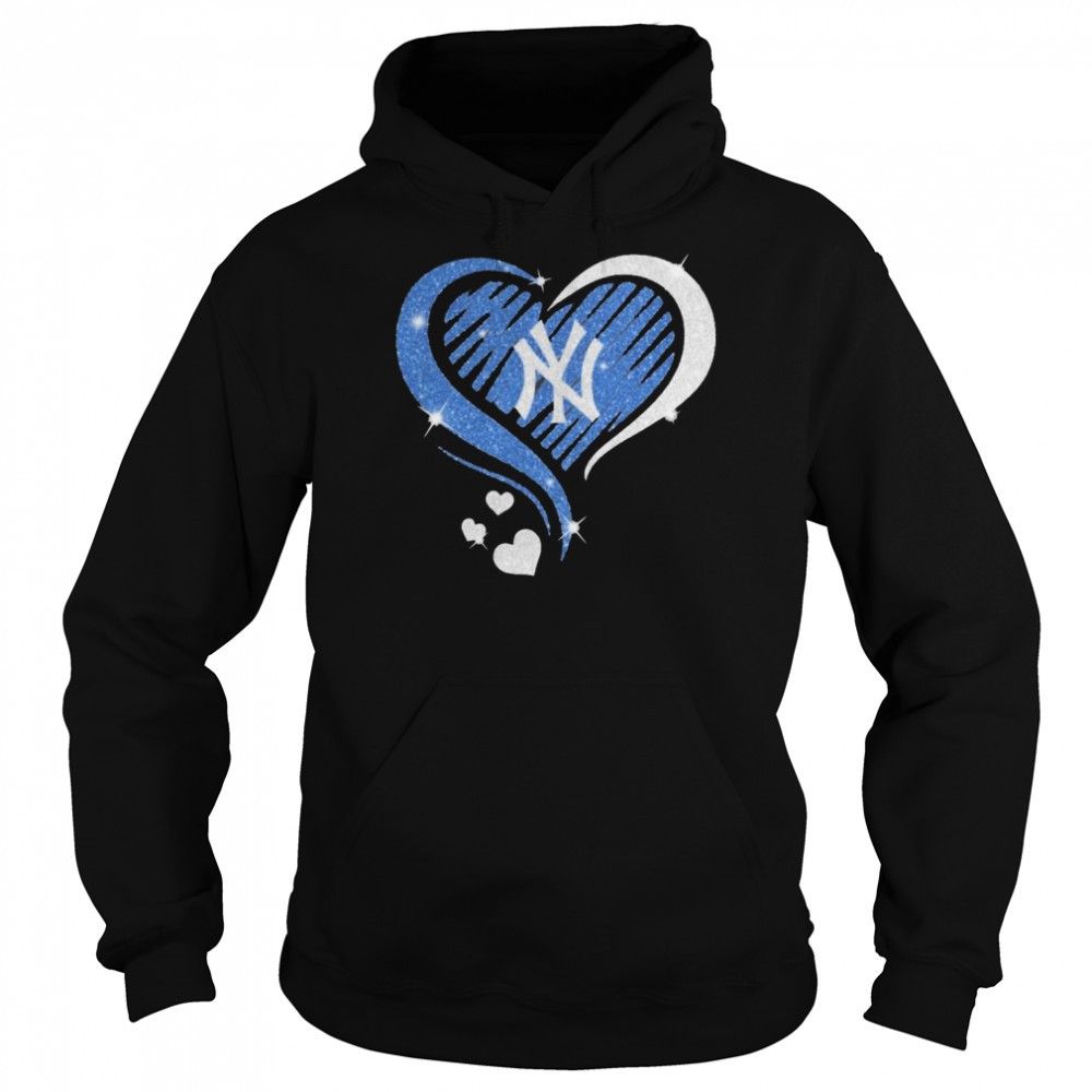 New York Yankees Heart Diamond 2022 Unisex Hoodie