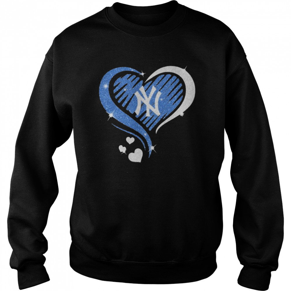 New York Yankees Heart Diamond 2022 Unisex Sweatshirt