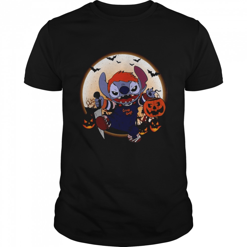 Chucky Killer Night Design For Halloween Stitch shirt